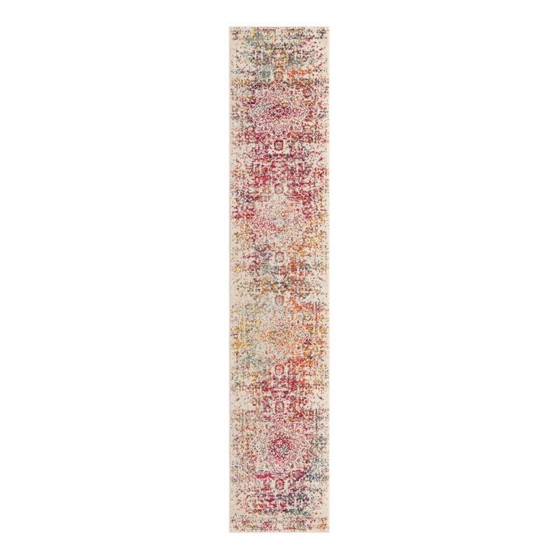 Tapis oriental Lucile, Tapis de couloir 2 pi 7 po x 13 pi 1 po