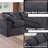 Worthland 143.2" Wide Chenille Reversible Corner Sectional (8- Piece)-1875891660