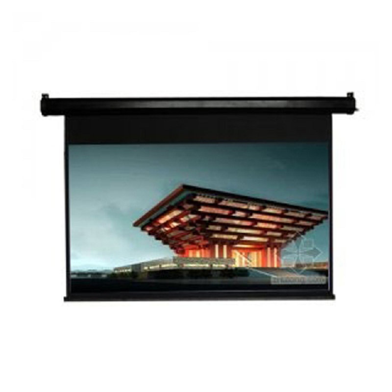 Écran de projection électrique noir Claudette, H 84" x l 84"