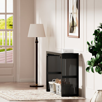 46" Solid Wood Narrow Console Table
