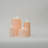 Large Champagne Flameless Pillar Candle-1366697495