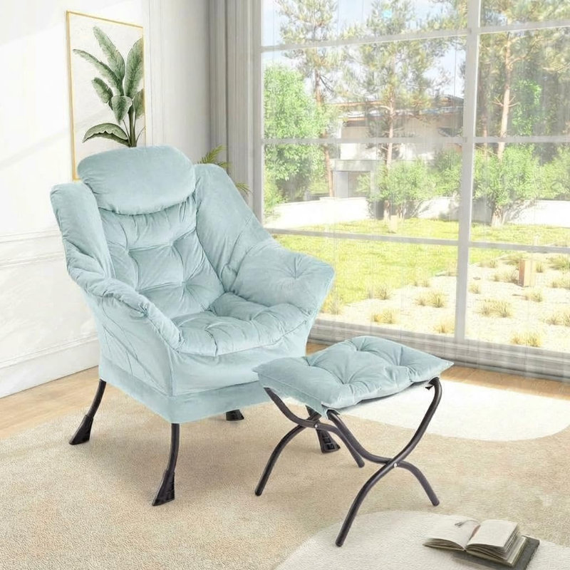 Upholstered Accent Chair, Green