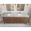 Meuble-lavabo double 84 po avec plateau en marbre Atlanta