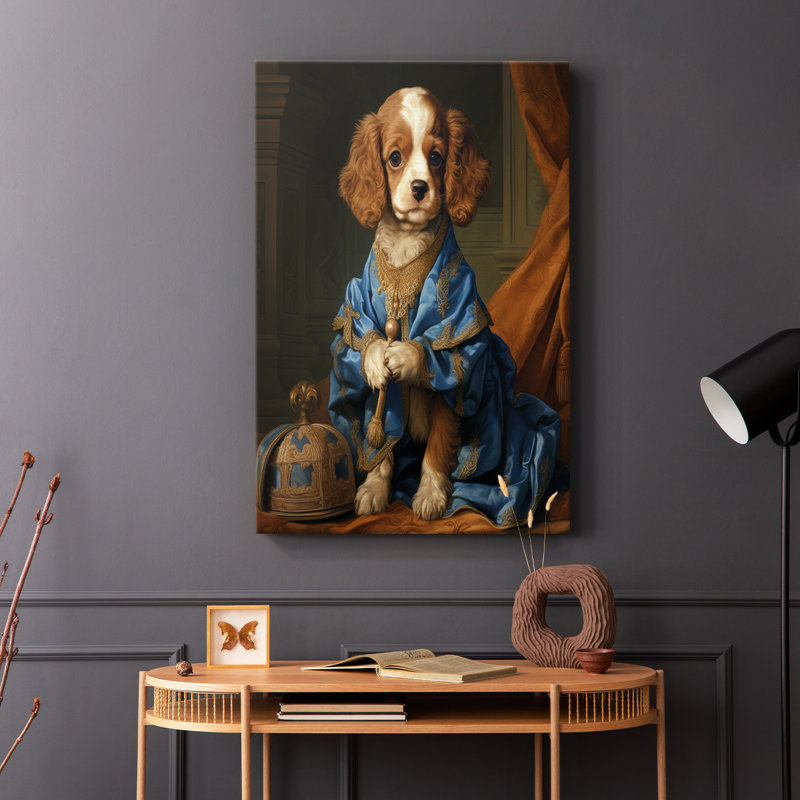 ANIMAUX série CLxxiii - Toile tendue avec châssis de qualité supérieure - Prêt à être accroché, H 48 po x l 32 po