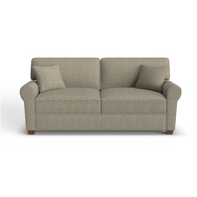Shannon 76" Round Arm Sofa Bed with Reversible Cushions by Craft