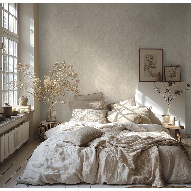 Galerie Horizon Industrial Texture Wallpaper, Cream