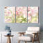 «Pastel Floral», reproduction d'art sur toile tendue à l'aquarelle, roses et pivoines roses (ensemble de 3)-1240839081