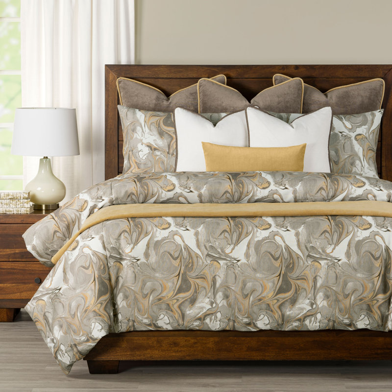 Ensemble de housse de couette et insert Wanderlust, Cal. Housse de couette pour très grand lit et ins, Or