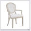 Ensemble de 2 fauteuils contemporains en bois de chêne clair revêtus de chêne clair pour la salle à manger et la cuisine