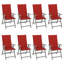 Chaise d'extérieur avec chaises inclinables d'extérieur en bois d'acacia massif-482977128