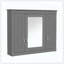 Armoire à pharmacie murale avec miroir et 4 tablettes-121088141