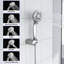 Pomme de douche à fixation au mur ronde double 10 po avec système de douche à main réglable multifonction-60199660
