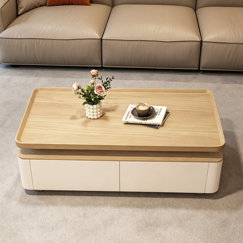 Bruckner, Blanc, H 17,71 po x L 47,24 po x l 23,62 po, Naturel
