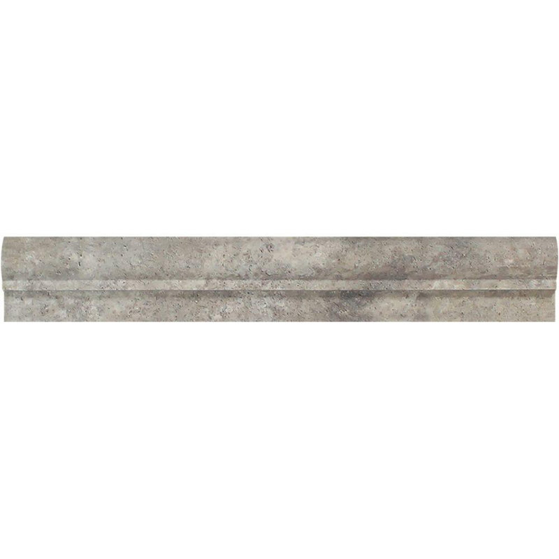 Titanium 2" x 12" F1 Chair Rail Travertine Look Wall Liner