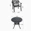 Ensemble de meubles de patio en aluminium coulé 5 pièces de haute qualité avec coussins