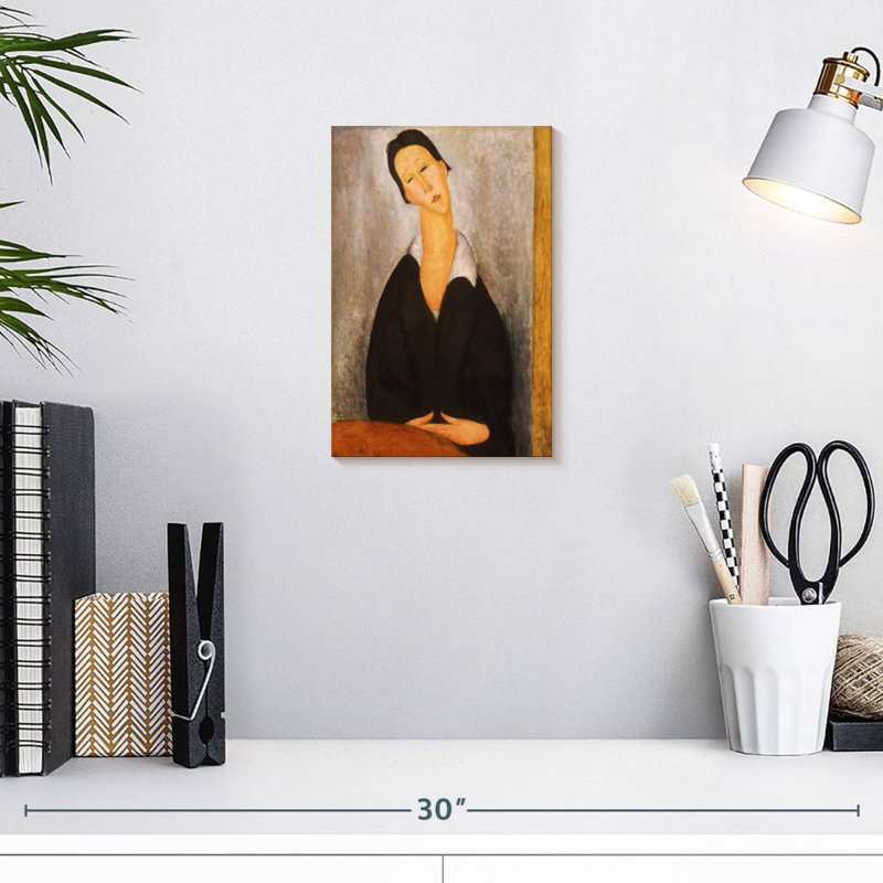 Portrait de Leisha d'une femme polande, H 12 po x l 8 po