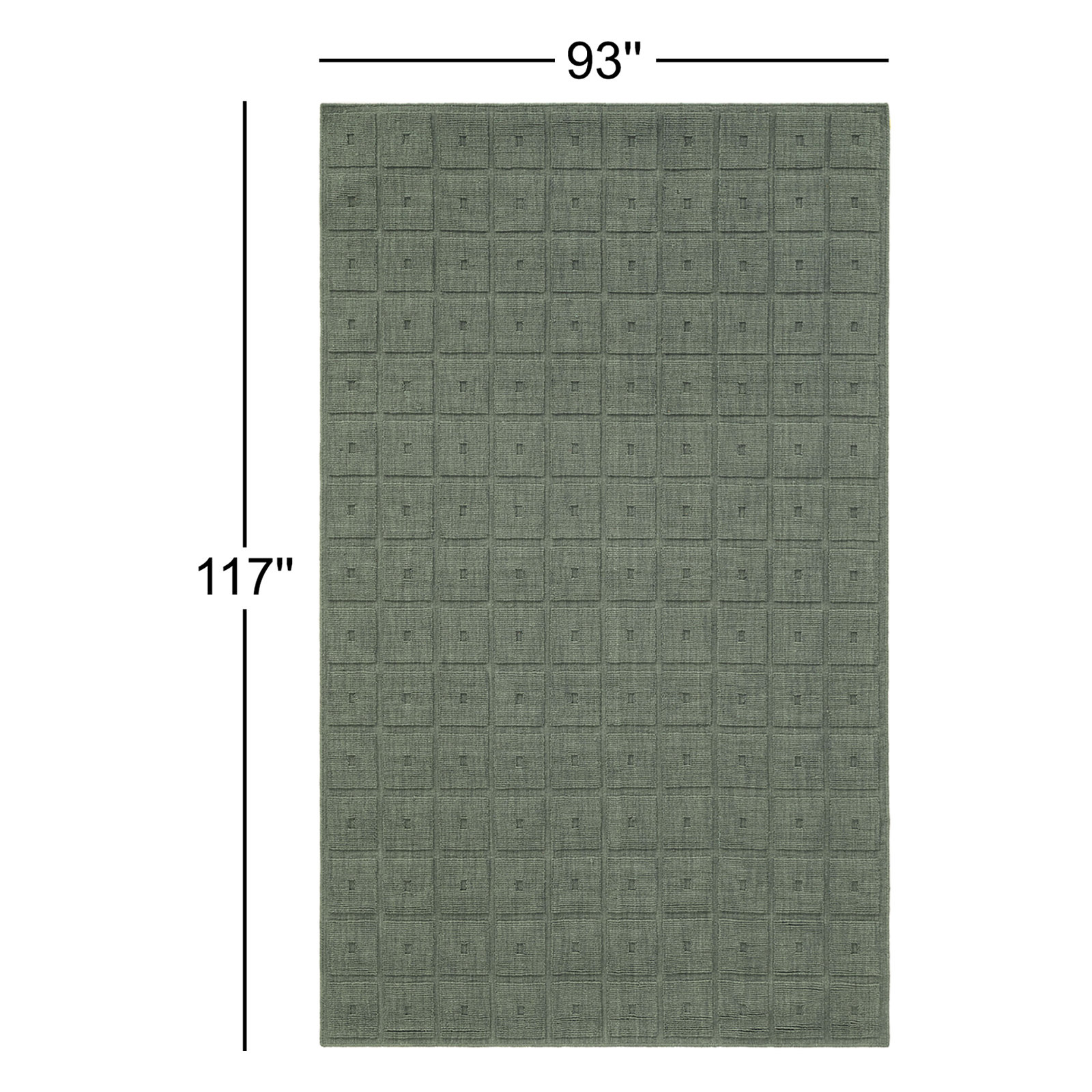 Vivora Squared Hand-Loomed Rug, Rectangle 7'9" x 9'9"