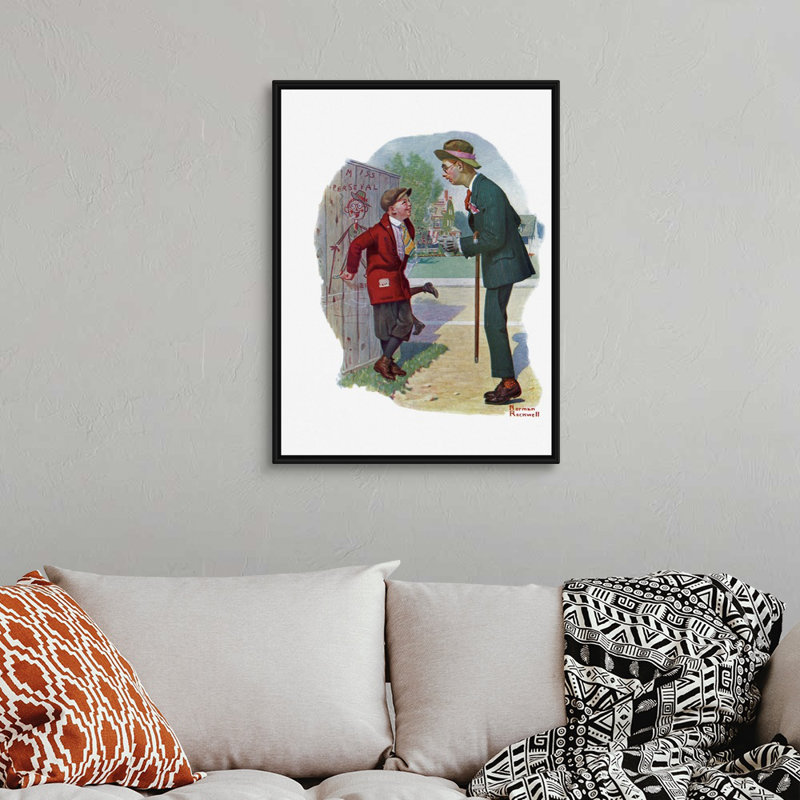 T'aint You, art mural sur toile, Cadre flottant noir, H 34 po x l 26 po x P 1,75 po