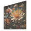 Bouquet de jardin coloré mosaïque I - plantes, art sur bois de pin naturel-1919338249