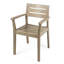 Fauteuils en bois 2, gris. Pour la cour, le bord de la piscine, le jardin. Fabrication, dossier et siège à lattes, capacité de poids maximale de 350 lb-1335903979
