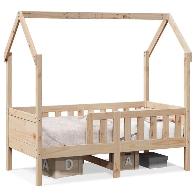 Tony European Toddler (80 X 160cm) Standard Bed Frame, Brown