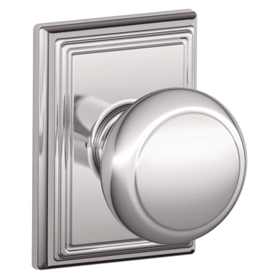 Schlage Andover Knob with Addison Trim Hall and Closet Lock