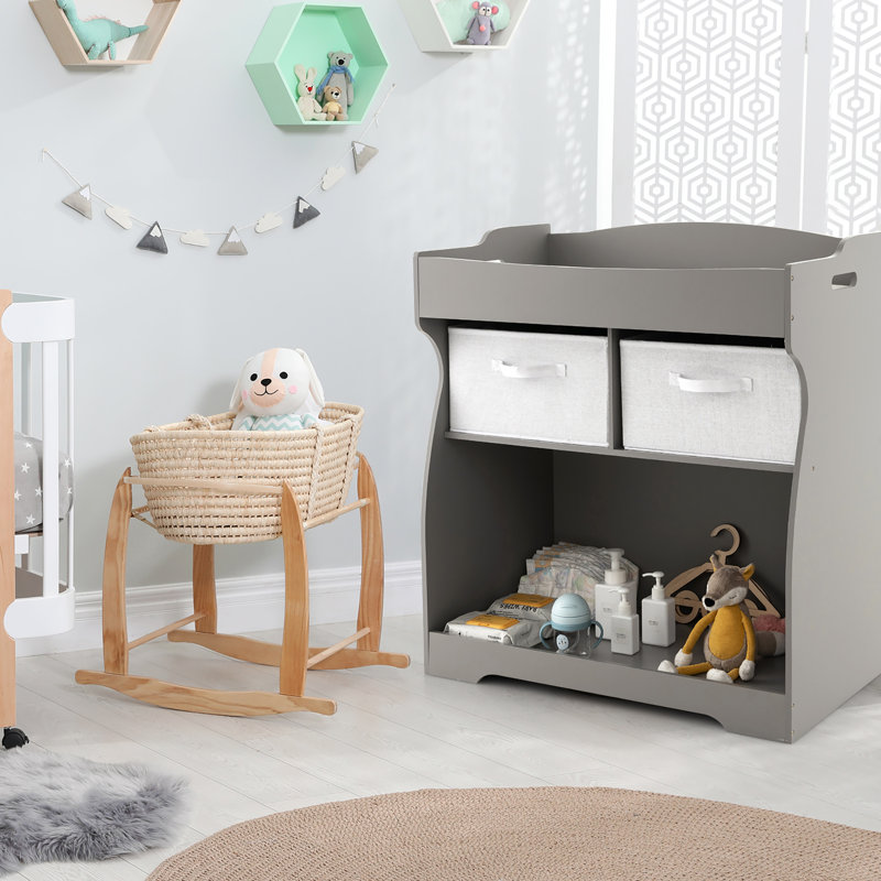 Commode à langer avec coussin Costway