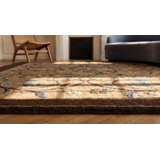 American 1930s Hooked Antique Wool Small Scatter Size Rug