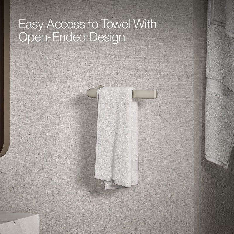 Avid Towel Arm, Vibrant Brushed Nickel