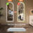 65" X 21" Led Arch Full Length Mirror. Dimmable, -Proof. Modern Style For Various Rooms. Reflection. . Adjustable Options. Clear Imaging. Two Lights Design Home. , Modes. Safe To Use