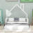 Wood Floor Bed with House-shaped Headboard-831418972-831418971