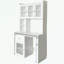 Bureau avec porte vitrée et bureau rotatif-214942899