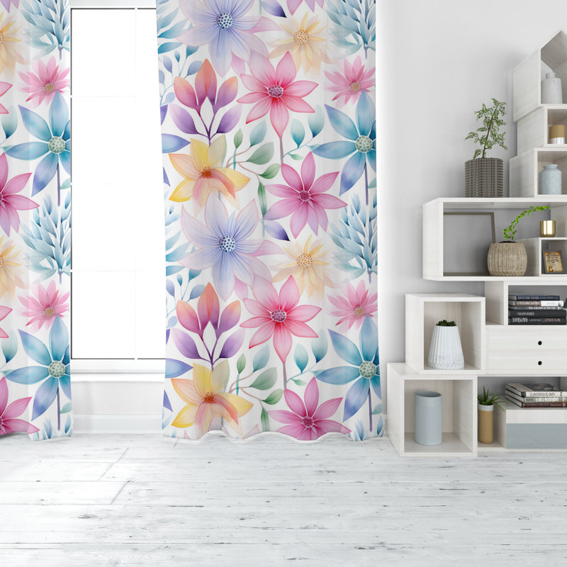 Rideau en polyester Faine, L 40 po x L 82 po