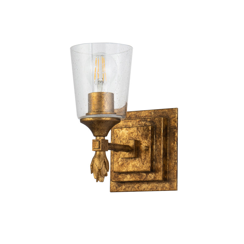 Meuble-lavabo 1 lumière Stidham Vetiver, Doré