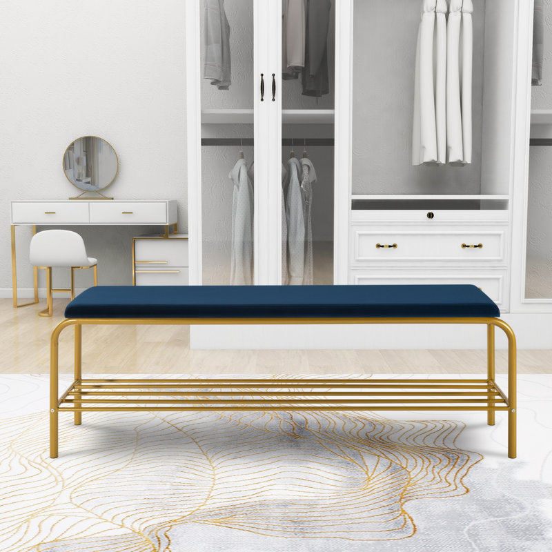 Banc de rangement pour 4 paires de chaussures, Rose