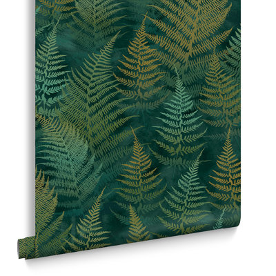 Floral Metallic Wallpaper Roll