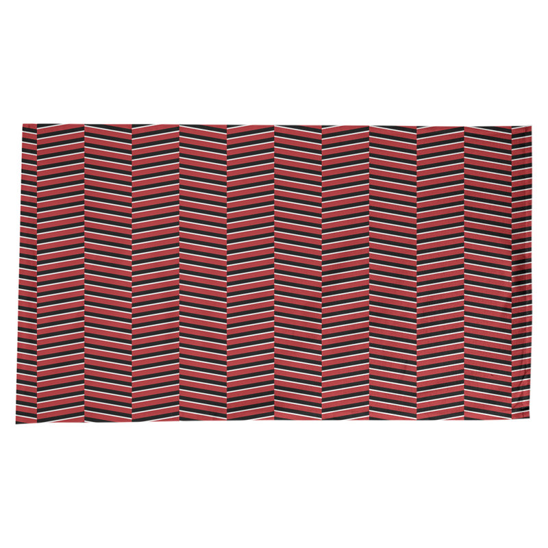 Rayures fracturées Nappe, Rouge