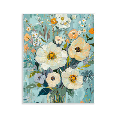 «Mixed Cream Flowers Arrangement», plaque par Franklyn Gregory