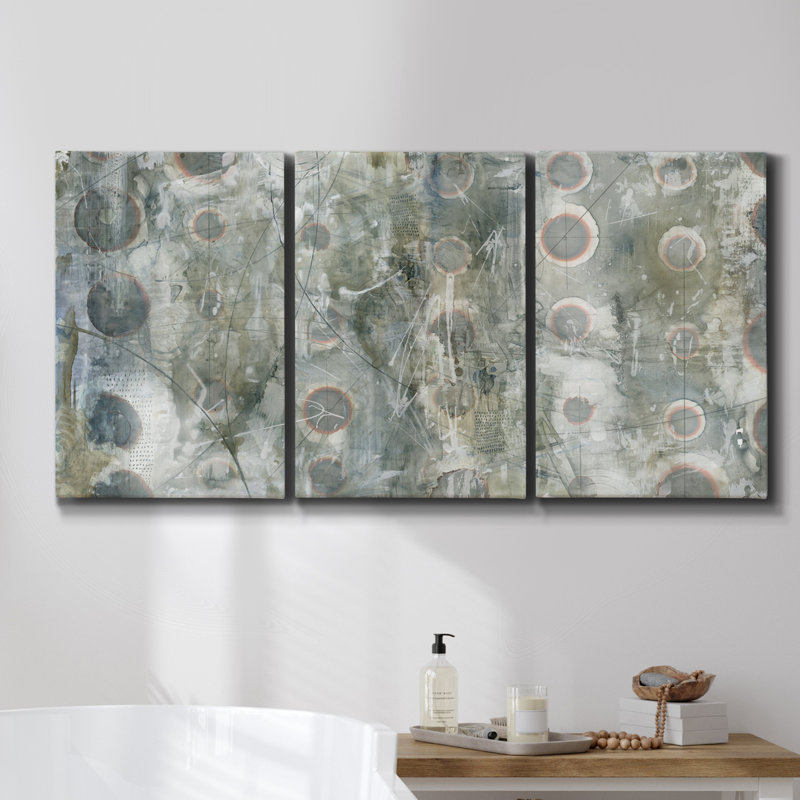 " Autumn Stream I " 3 - Pieces, 27" H x 54" W x 2" D