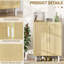Buffet avec espace de rangement fonctionnel - blanc et naturel