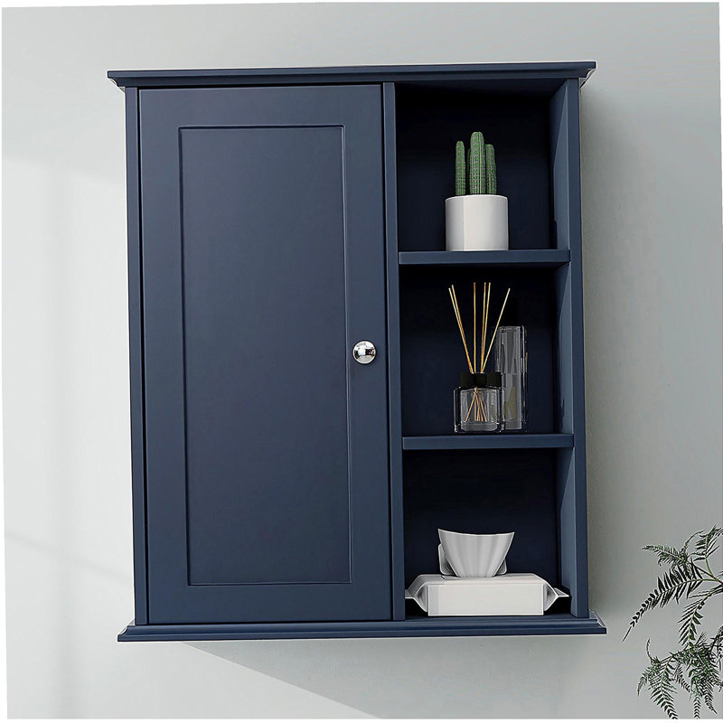23.6"Bathroom Wall Cabinet, Blue