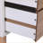 Modern 2-Drawer Nightstand with Solid Pine Legs - White Walnut (2pcs)