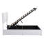 Lit plateforme tapissier double avec système de rangement hydraulique-1788572790-1788572793