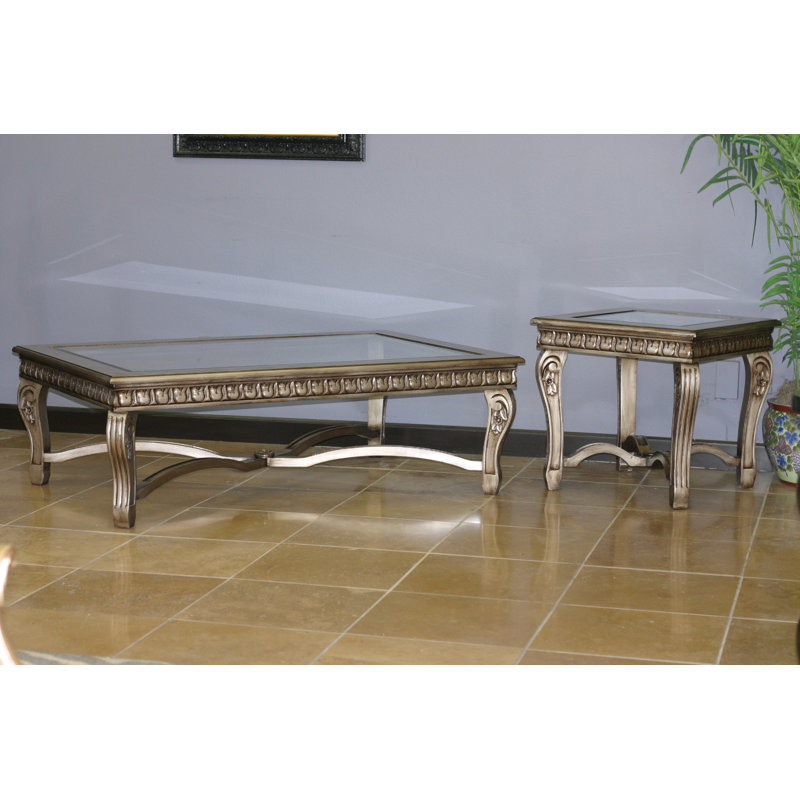 Table de bout en verre Deniece