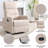 Manual Recliner Chair With Rocker And Swivel In Fabric For Living Room-274270110