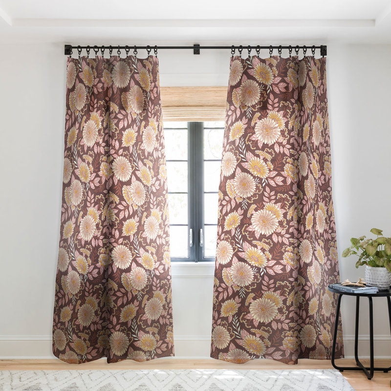 Ensemble de 2 rideaux en rideau Avenie Cottage Garden I, L 50 po x L 84 po