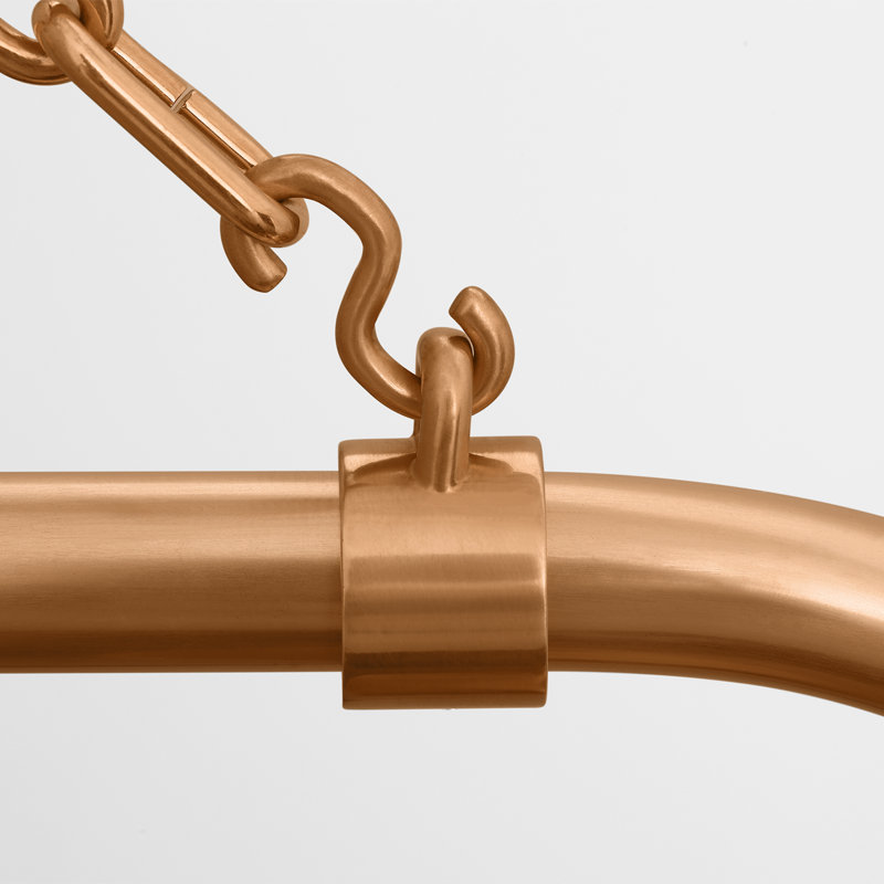 Thomas O'Brien, "Academy 20" Anchored Rex Barn Light in Soft Copper with 16" Bowers Shade, 32.5'' H x 12.5'' W x 26.25'' D