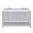 Alemanno Akwasi 73"Double Bathroom Vanity in Grey, with 0.75" Italian Carrara Marble Top, Rectangle Sink-565412217-570779684-570779687