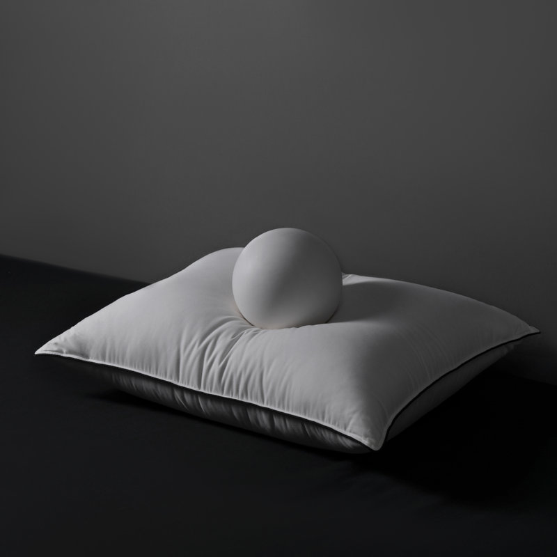 Hotel-Comfort Down Pillow with High Support - Breathable, Hypoallergenic for All Sleep Styles, 7", Standard