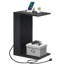 Table de bout en C avec station de charge et rangement